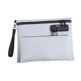 Maxbell Storage Bag with Password Lock Case Travel Tote Bag for Cord Earphone Wallet Grey