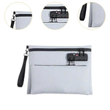 Maxbell Storage Bag with Password Lock Case Travel Tote Bag for Cord Earphone Wallet Grey