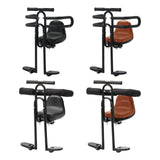 Maxbell Bicycle Front Seat for Kids for 6 Months - 8 Years Old Mountain Bike Outdoor Black with Armrests