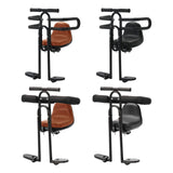 Maxbell Bicycle Front Seat for Kids for 6 Months - 8 Years Old Mountain Bike Outdoor Black with Armrests