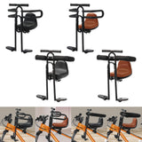 Maxbell Bicycle Front Seat for Kids for 6 Months - 8 Years Old Mountain Bike Outdoor Black with Armrests