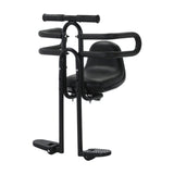 Maxbell Bicycle Front Seat for Kids for 6 Months - 8 Years Old Mountain Bike Outdoor Black with Armrests