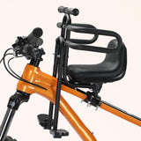 Maxbell Bicycle Front Seat for Kids for 6 Months - 8 Years Old Mountain Bike Outdoor Black with Armrests