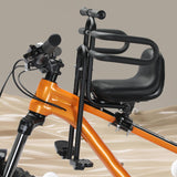 Maxbell Bicycle Front Seat for Kids for 6 Months - 8 Years Old Mountain Bike Outdoor Black with Armrests