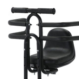 Maxbell Bicycle Front Seat for Kids for 6 Months - 8 Years Old Mountain Bike Outdoor Black with Armrests