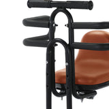 Maxbell Bicycle Front Seat for Kids for 6 Months - 8 Years Old Mountain Bike Outdoor Brown with Armrests