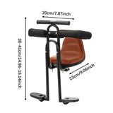 Maxbell Bicycle Front Seat for Kids for 6 Months - 8 Years Old Mountain Bike Outdoor Brown