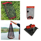Maxbell Drawstring Fishing Net Foldable Lightweight Mesh Net for Crayfish Small Fish Net