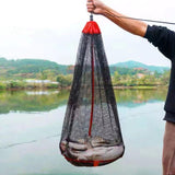 Maxbell Drawstring Fishing Net Foldable Lightweight Mesh Net for Crayfish Small Fish Net