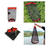 Maxbell Drawstring Fishing Net Foldable Lightweight Mesh Net for Crayfish Small Fish Net