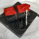 Maxbell Drawstring Fishing Net Foldable Lightweight Mesh Net for Crayfish Small Fish Net Ground Nail Bag