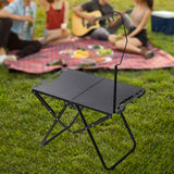 Maxbell Folding Camping Table Sturdy Carbon Steel Bbq Table for Backyard Patio BBQ