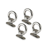 Maxbell 4 Pcs Kayak Track Mount Tie Down Eyelet Canoe Fastener