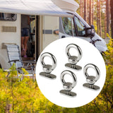 Maxbell 4 Pcs Kayak Track Mount Tie Down Eyelet Canoe Fastener