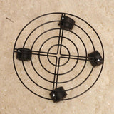 Maxbell 4x Flower Pot Base Round Indoor and Outdoor Planter Pots Rolling Plant Cart