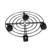 Maxbell 4x Flower Pot Base Round Indoor and Outdoor Planter Pots Rolling Plant Cart