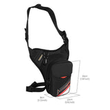 Maxbell Men's Drop Leg Bag Motorcycle Men Waist Belt Bag for Hiking Traveling Riding Style A