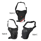 Maxbell Men's Drop Leg Bag Motorcycle Men Waist Belt Bag for Hiking Traveling Riding Style A