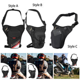 Maxbell Men's Drop Leg Bag Motorcycle Men Waist Belt Bag for Hiking Traveling Riding Style A