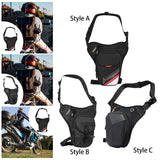 Maxbell Men's Drop Leg Bag Motorcycle Men Waist Belt Bag for Hiking Traveling Riding Style A