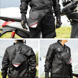 Maxbell Men's Drop Leg Bag Motorcycle Men Waist Belt Bag for Hiking Traveling Riding Style A