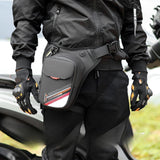 Maxbell Men's Drop Leg Bag Motorcycle Men Waist Belt Bag for Hiking Traveling Riding Style A