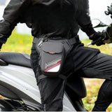 Maxbell Men's Drop Leg Bag Motorcycle Men Waist Belt Bag for Hiking Traveling Riding Style A