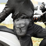 Maxbell Men's Drop Leg Bag Motorcycle Men Waist Belt Bag for Hiking Traveling Riding Style B