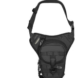 Maxbell Men's Drop Leg Bag Motorcycle Men Waist Belt Bag for Hiking Traveling Riding Style B