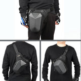 Maxbell Men's Drop Leg Bag Motorcycle Men Waist Belt Bag for Hiking Traveling Riding Style C