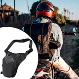 Maxbell Men's Drop Leg Bag Motorcycle Men Waist Belt Bag for Hiking Traveling Riding Style C