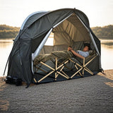 Maxbell Camping Tent Easy Setup Compact Backpacking Tent for Hunting Camping Fishing Black