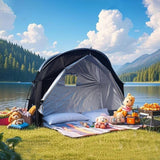 Maxbell Camping Tent Easy Setup Compact Backpacking Tent for Hunting Camping Fishing Black