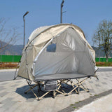 Maxbell Camping Tent Easy Setup Compact Backpacking Tent for Hunting Camping Fishing Khaki