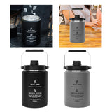 Maxbell Ice Jug Keeps Drinks Cold Portable Insulated Water Bottle for Sports Fitness Black