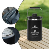 Maxbell Ice Jug Keeps Drinks Cold Portable Insulated Water Bottle for Sports Fitness Black