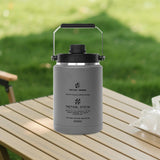 Maxbell Ice Jug Keeps Drinks Cold Portable Insulated Water Bottle for Sports Fitness Gray