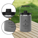 Maxbell Ice Jug Keeps Drinks Cold Portable Insulated Water Bottle for Sports Fitness Gray