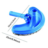 Maxbell Pool Brush Vacuum Head Wall Tile Scrub for Corners Inground Pools Step Floor