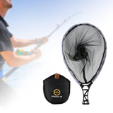 Maxbell Fish Catching Net Hand Fish Landing Net for Boating Saltwater Outdoor Sports L