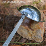 Maxbell Foldable Soup Spoon Compact Camping Flatware for Boating Camping Backpacking