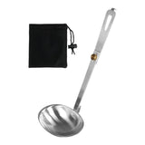 Maxbell Foldable Soup Spoon Compact Camping Flatware for Boating Camping Backpacking