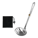Maxbell Foldable Soup Spoon Compact Camping Flatware for Boating Camping Backpacking