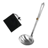 Maxbell Foldable Soup Spoon Compact Camping Flatware for Boating Camping Backpacking