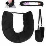 Maxbell Fillable Travel Pillow Cover No Fillings Compact for Plane Holiday Traveling