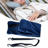 Maxbell Fillable Travel Pillow Cover No Fillings Compact for Plane Holiday Traveling