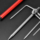 Maxbell Fishing Rod Holder for Ground Sturdy Suppot Stand for Outdoor Camping Hiking Red