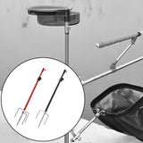 Maxbell Fishing Rod Holder for Ground Sturdy Suppot Stand for Outdoor Camping Hiking Red