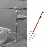 Maxbell Fishing Rod Holder for Ground Sturdy Suppot Stand for Outdoor Camping Hiking Red