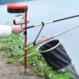 Maxbell Fishing Rod Holder for Ground Sturdy Suppot Stand for Outdoor Camping Hiking Red
